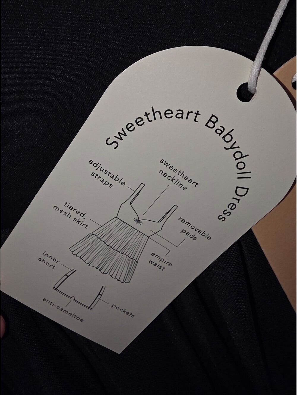 Women's Blogilates Sweetheart Babydoll Dress - Large - BNWT - Picture 3 of 9